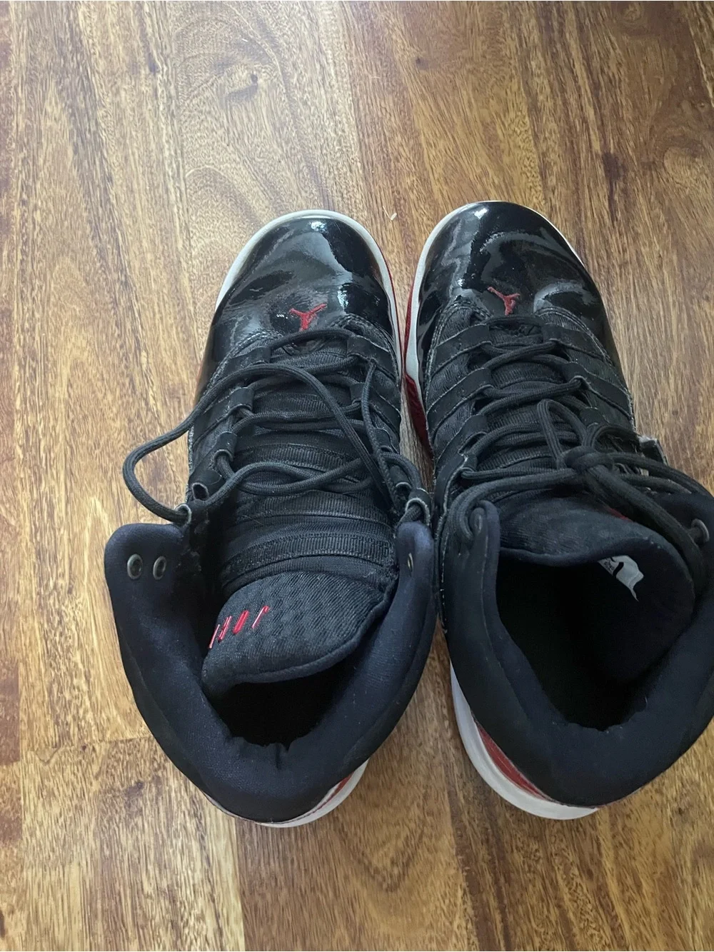 Jordan Black and White High-Top Sneakers